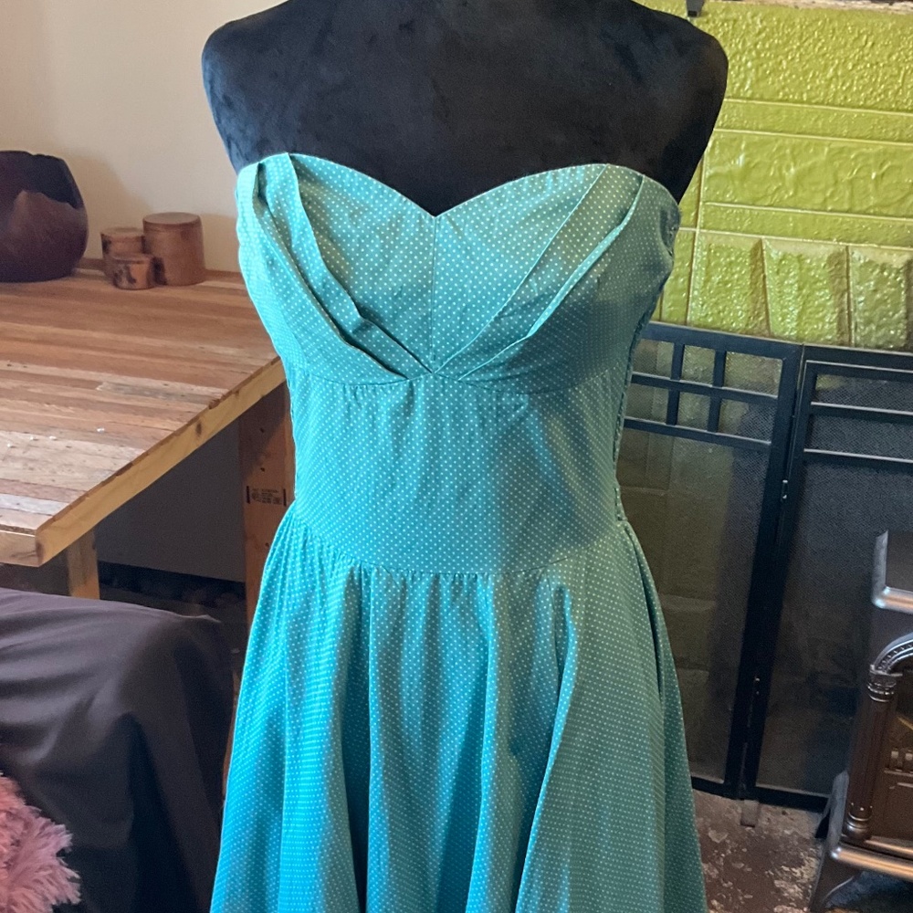 Girls from Savoy French Blue Cotton Dress with range!